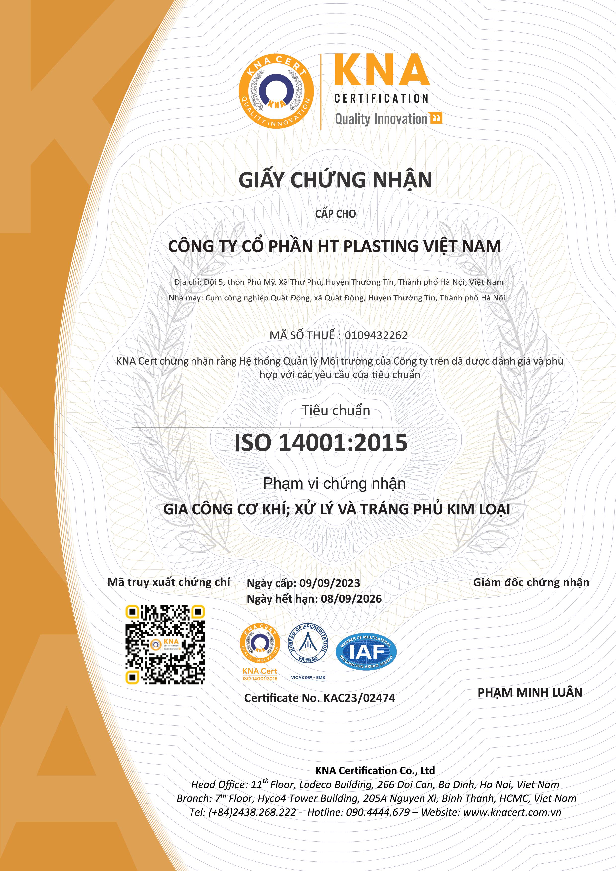 HT Plasting Vietnam JSC