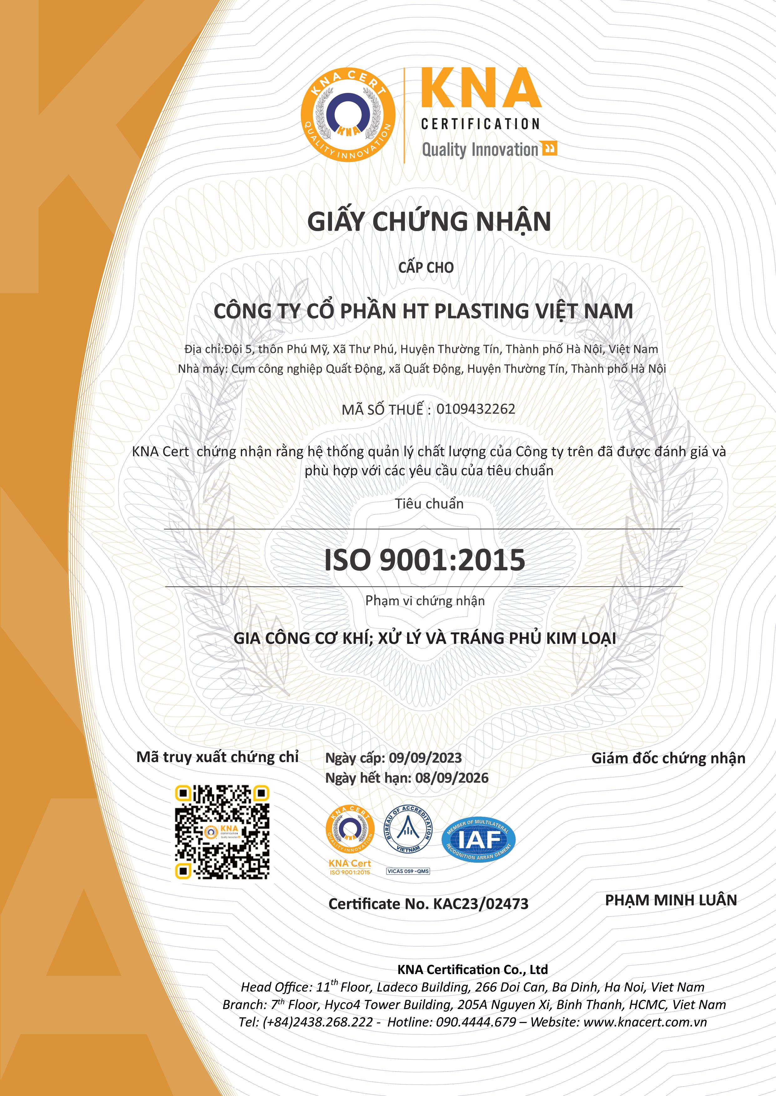 HT Plasting Vietnam JSC