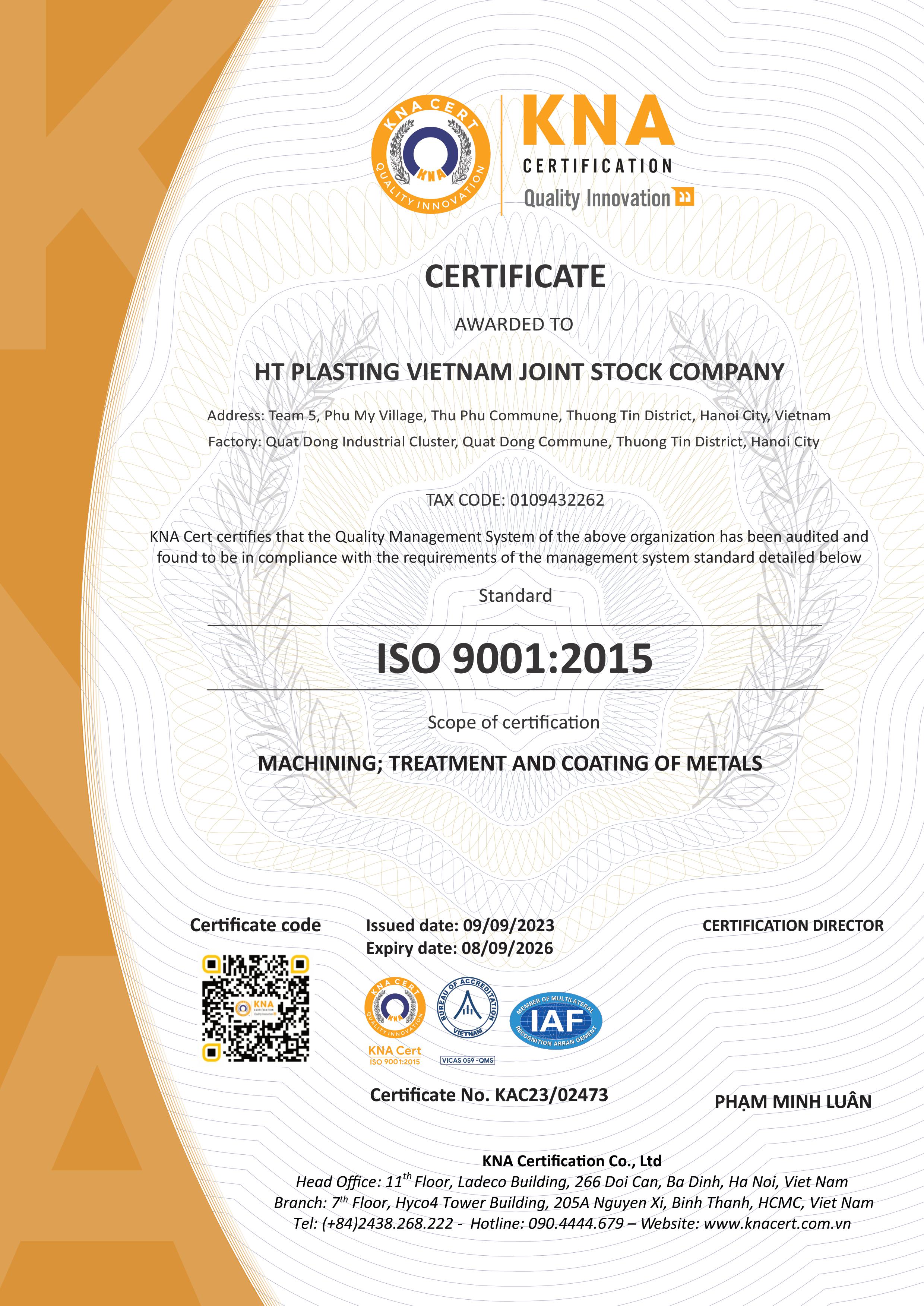 HT Plasting Vietnam JSC